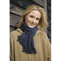 Navy Blue - Back - Result Adults Unisex Active Fleece Winter Tassel Scarf