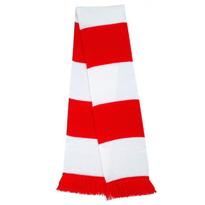 White-Red - Front - Result Mens Heavy Knit Thermal Winter Scarf