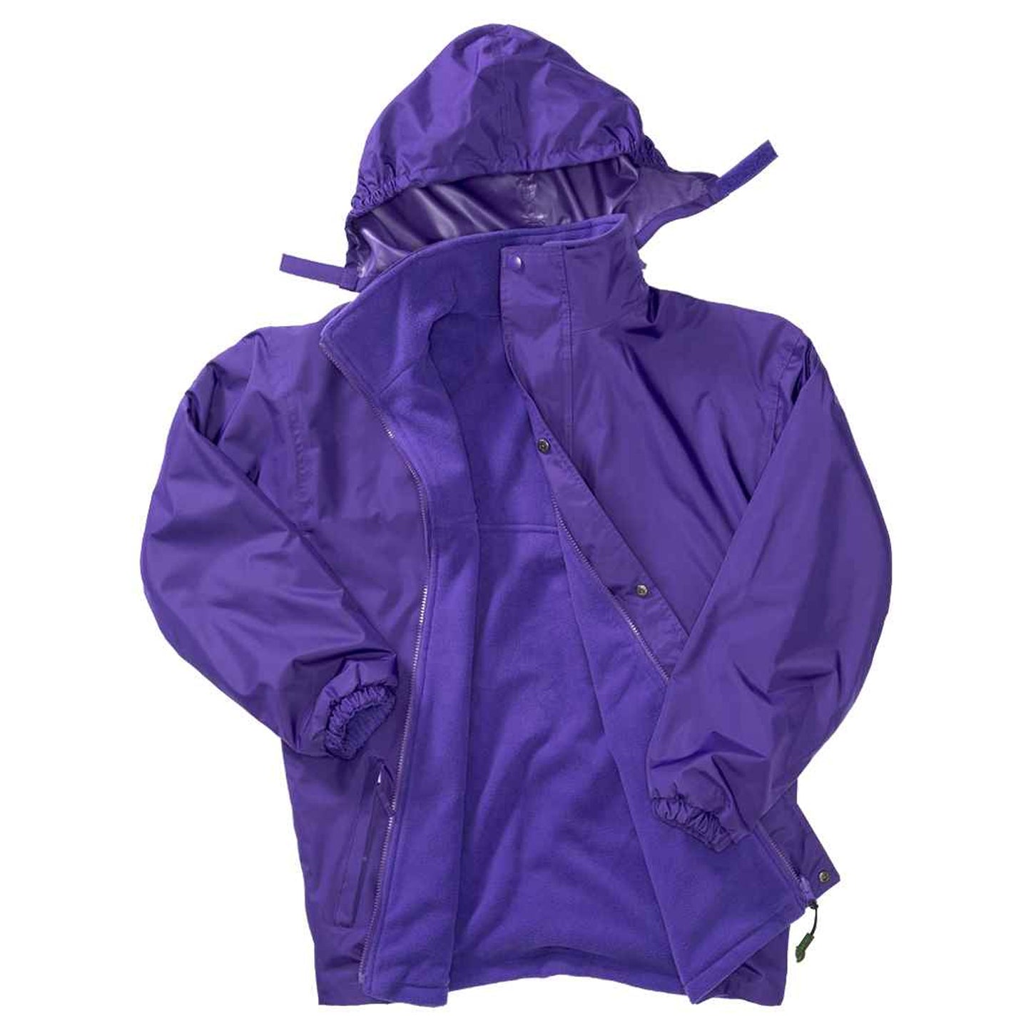 Purple - Side - Result Mens Reversible StormDri 4,000 Waterproof Windproof Anti Pilling Fleece Jacket