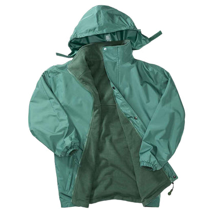 Bottle Green-Bottle Green - Back - Result Mens Reversible StormDri 4,000 Waterproof Windproof Anti Pilling Fleece Jacket