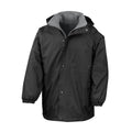 Black-Grey - Front - Result Mens Reversible StormDri 4,000 Waterproof Windproof Anti Pilling Fleece Jacket