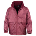 Burgundy - Front - Result Childrens-Kids Core Youth DWL Jacket