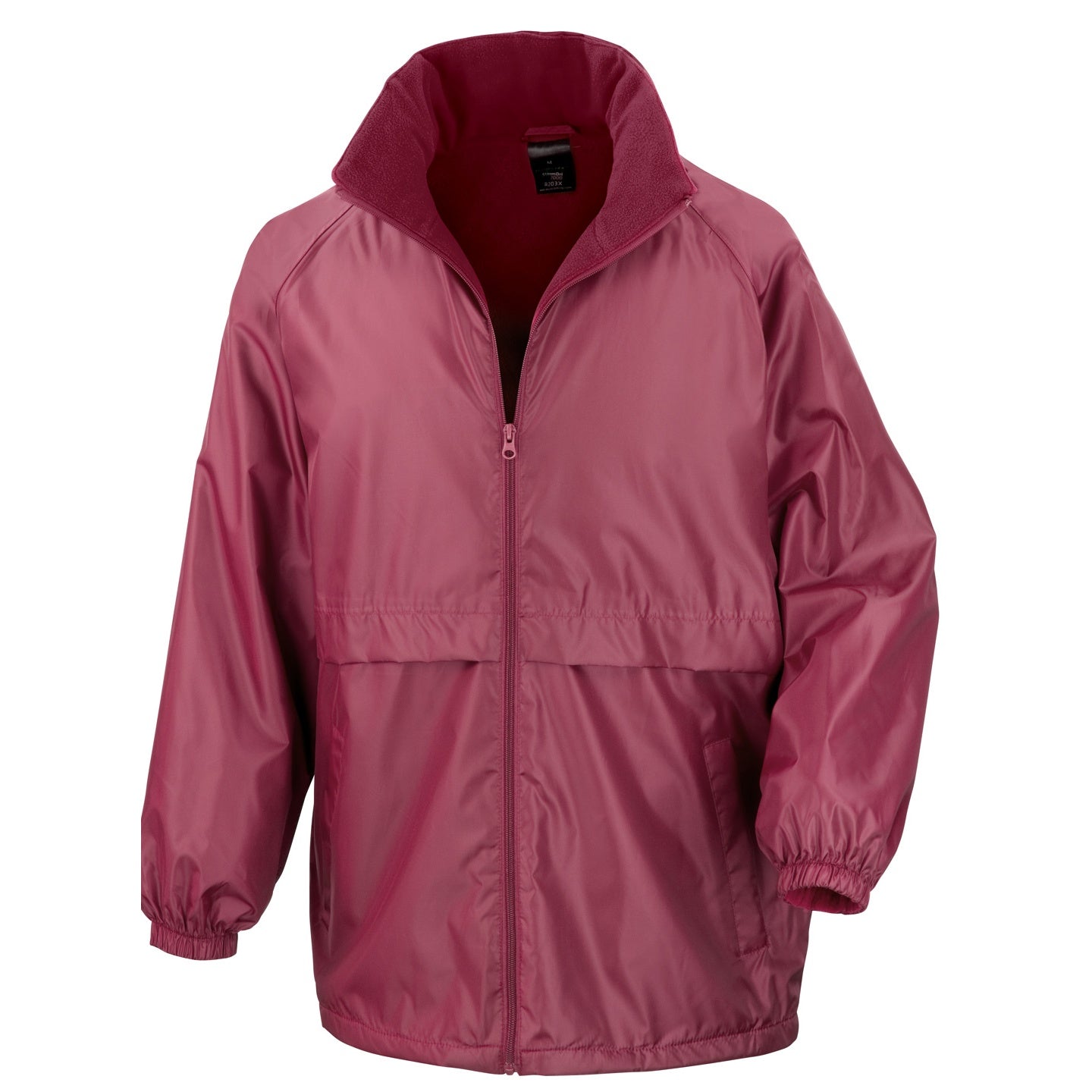 Burgundy - Front - Result Mens Core Adult DWL Jacket (With Fold Away Hood)