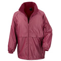 Burgundy - Front - Result Mens Core Adult DWL Jacket (With Fold Away Hood)