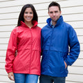 Red - Back - Result Mens Core Adult DWL Jacket (With Fold Away Hood)