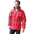 Red - Side - Result Mens Core Adult DWL Jacket (With Fold Away Hood)