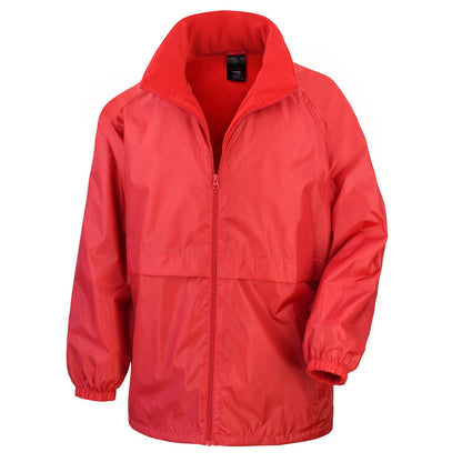 Red - Front - Result Mens Core Adult DWL Jacket (With Fold Away Hood)