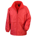 Red - Front - Result Mens Core Adult DWL Jacket (With Fold Away Hood)