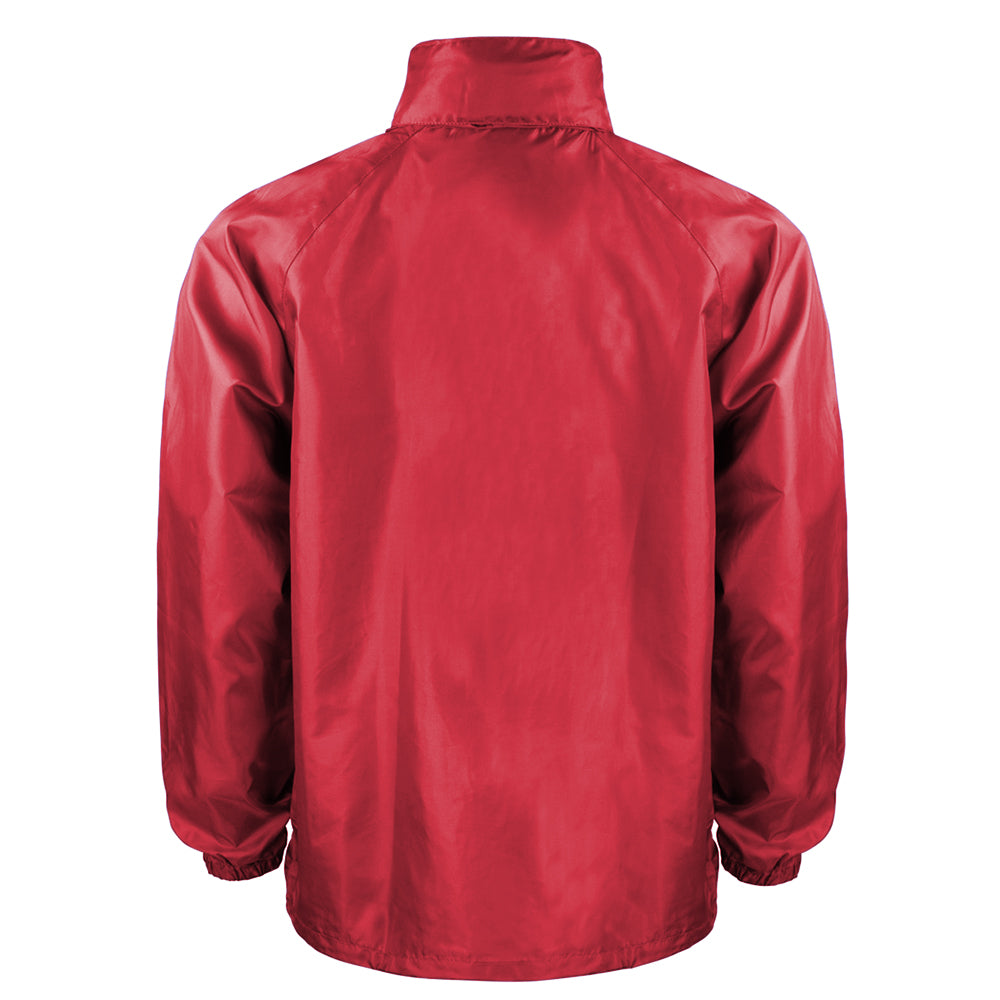 Red - Back - Result Mens Core Adult Windcheater Water Repellent Windproof Jacket