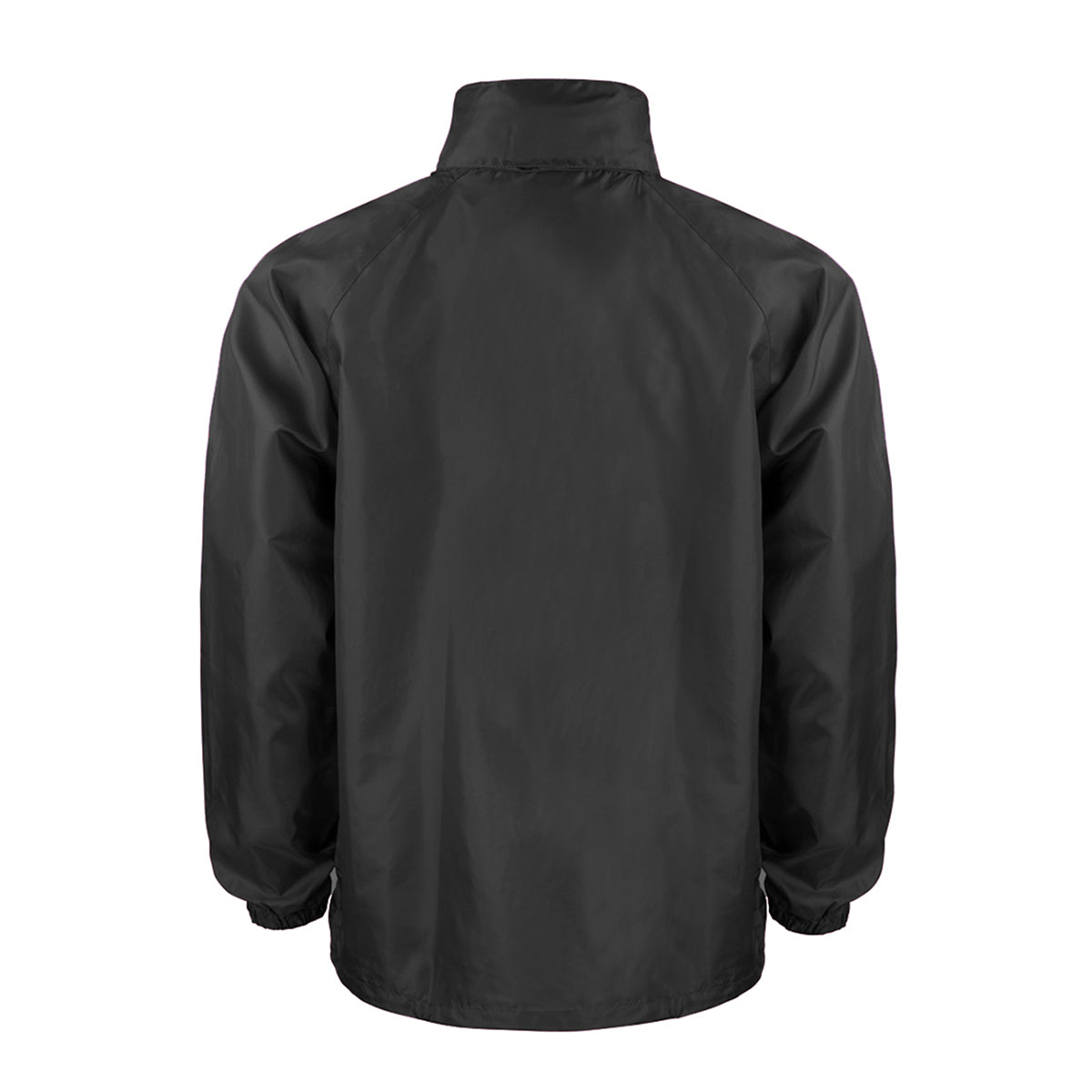 Black - Back - Result Mens Core Adult Windcheater Water Repellent Windproof Jacket