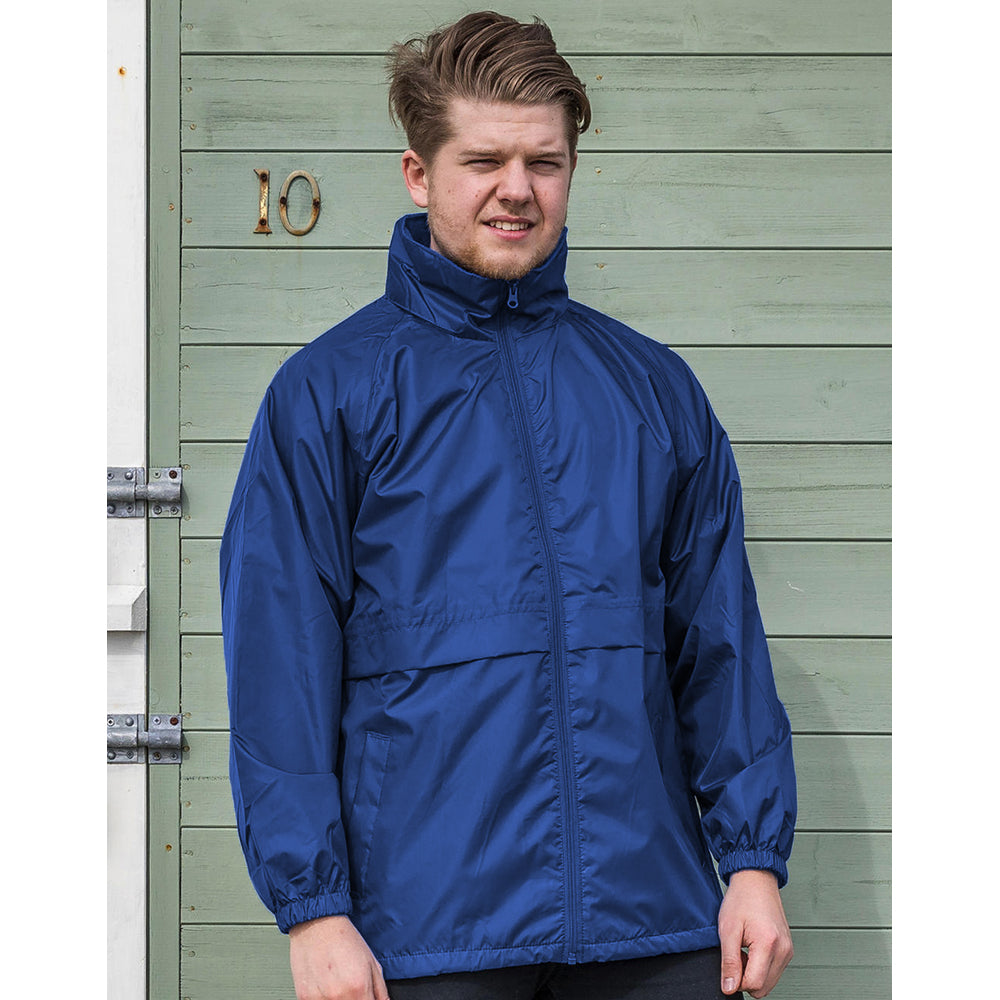 Royal - Back - Result Mens Core Adult Windcheater Water Repellent Windproof Jacket