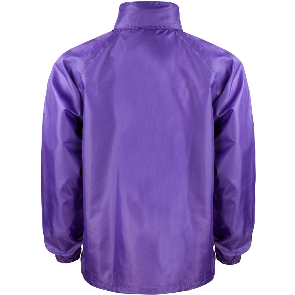 Purple - Back - Result Mens Core Adult Windcheater Water Repellent Windproof Jacket