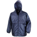 Navy Blue - Front - Result Mens Core Lightweight Waterproof Shield Windproof Jacket