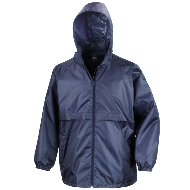 Navy Blue - Front - Result Mens Core Lightweight Waterproof Shield Windproof Jacket