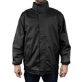 Black - Back - Result Mens Core Midweight Waterproof Windproof Jacket