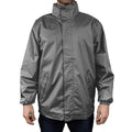 Steel Grey - Back - Result Mens Core Midweight Waterproof Windproof Jacket