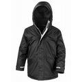 Black - Front - Result Childrens-Kids Core Winter Parka Waterproof Windproof Jacket