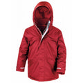 Red - Front - Result Childrens-Kids Core Winter Parka Waterproof Windproof Jacket
