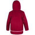 Red - Back - Result Childrens-Kids Core Winter Parka Waterproof Windproof Jacket