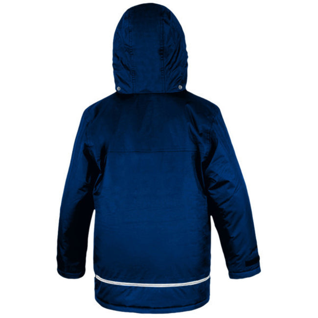 Royal - Back - Result Childrens-Kids Core Winter Parka Waterproof Windproof Jacket