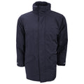 Navy Blue - Front - Result Mens Core Winter Parka Waterproof Windproof Jacket