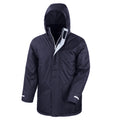 Navy Blue - Back - Result Mens Core Winter Parka Waterproof Windproof Jacket
