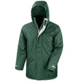 Bottle Green - Back - Result Mens Core Winter Parka Waterproof Windproof Jacket