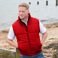 Red - Back - Result Mens Core Bodywarmer Water Repellent Windproof Jacket