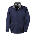 Navy Blue - Front - Result Core Mens Soft Shell 3 Layer Waterproof Jacket