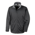Black - Front - Result Core Mens Soft Shell 3 Layer Waterproof Jacket