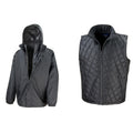 Black - Lifestyle - Result Mens Core 3-in-1 Jacket With Quilted Bodywarmer Jacket