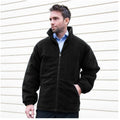 Black - Side - Result Core Mens Polartherm Fleece Jacket