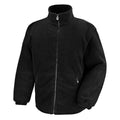 Black - Front - Result Core Mens Polartherm Fleece Jacket