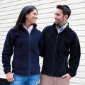 Navy Blue - Back - Result Mens Core Fashion Fit Outdoor Fleece Jacket