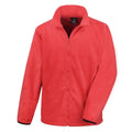 Flame Red - Front - Result Mens Core Fashion Fit Outdoor Fleece Jacket