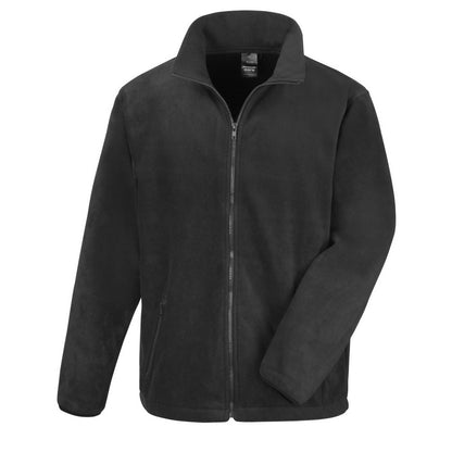 Black - Front - Result Mens Core Fashion Fit Outdoor Fleece Jacket