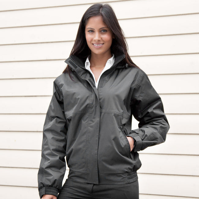 Grey - Back - Result Core Ladies Channel Jacket