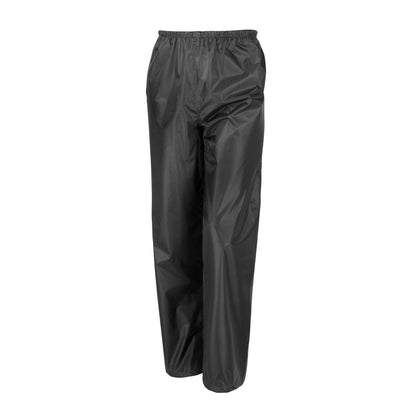 Black - Side - Result Mens Core Rain Suit (Trousers And Jacket Set)