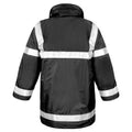 Black - Back - Result Mens Work-Guard Workwear Management Coat