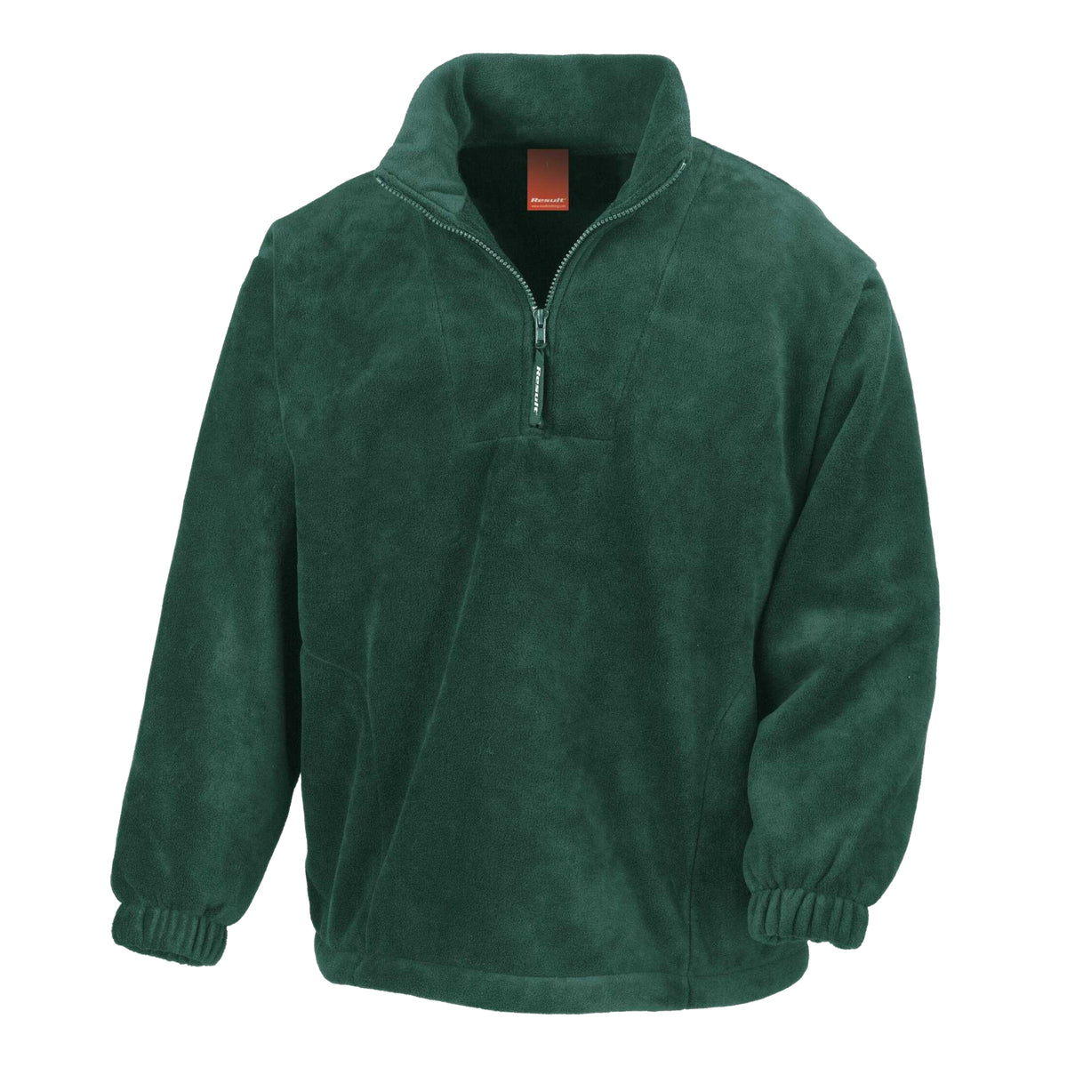 Forest Green - Front - Result Unlined Active 1-4 Zip Anti-Pilling Fleece Top