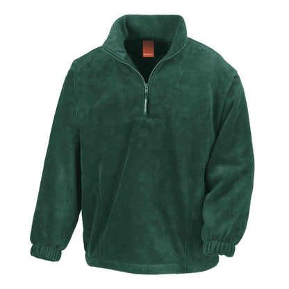 Forest Green - Front - Result Unlined Active 1-4 Zip Anti-Pilling Fleece Top