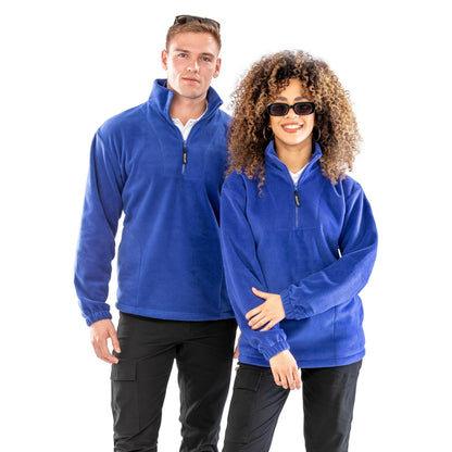 Forest Green - Front - Result Unlined Active 1-4 Zip Anti-Pilling Fleece Top