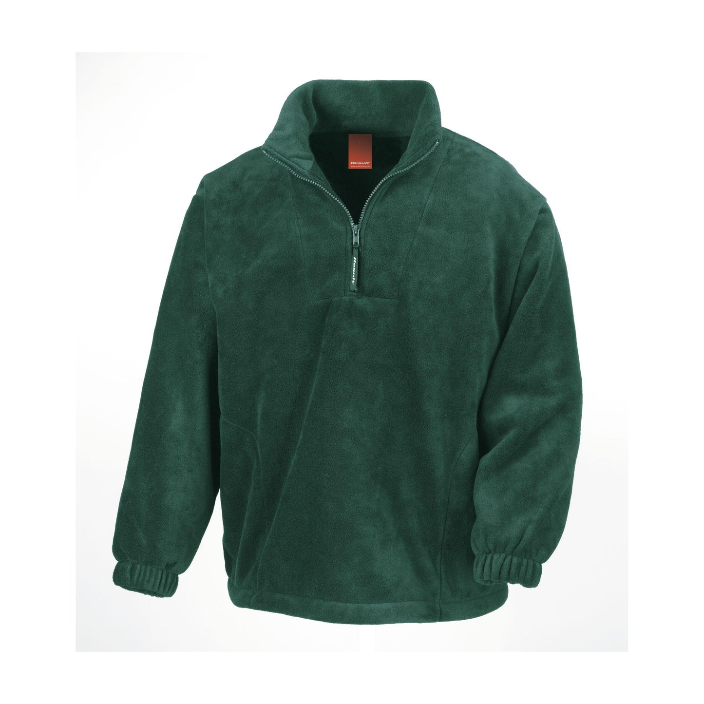 Forest Green - Back - Result Unlined Active 1-4 Zip Anti-Pilling Fleece Top