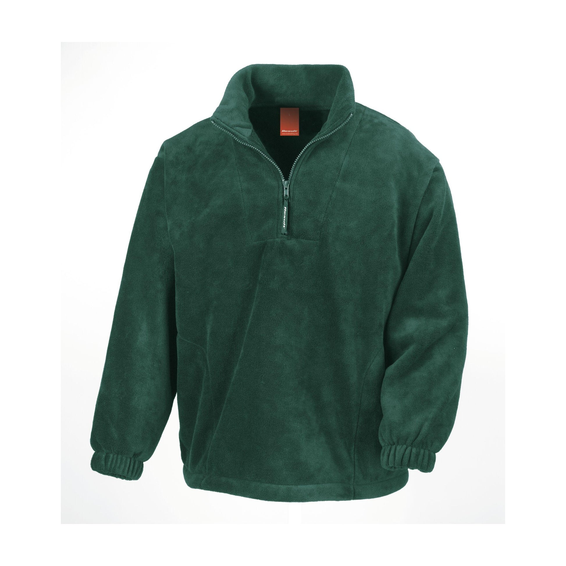 Forest Green - Back - Result Unlined Active 1-4 Zip Anti-Pilling Fleece Top