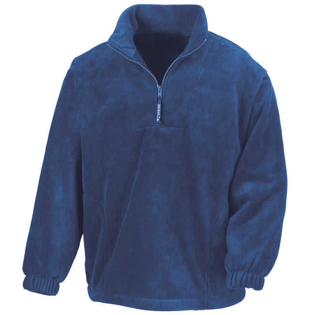 Royal - Front - Result Unlined Active 1-4 Zip Anti-Pilling Fleece Top