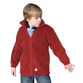 Red - Back - Result Childrens-Kids Full Zip Active Anti Pilling Fleece Jacket