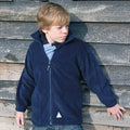 Navy Blue - Back - Result Childrens-Kids Full Zip Active Anti Pilling Fleece Jacket