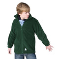 Forest Green - Back - Result Childrens-Kids Full Zip Active Anti Pilling Fleece Jacket