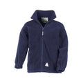 Navy Blue - Front - Result Childrens-Kids Full Zip Active Anti Pilling Fleece Jacket