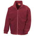 Burgundy - Front - Result Mens Full Zip Active Fleece Anti Pilling Jacket